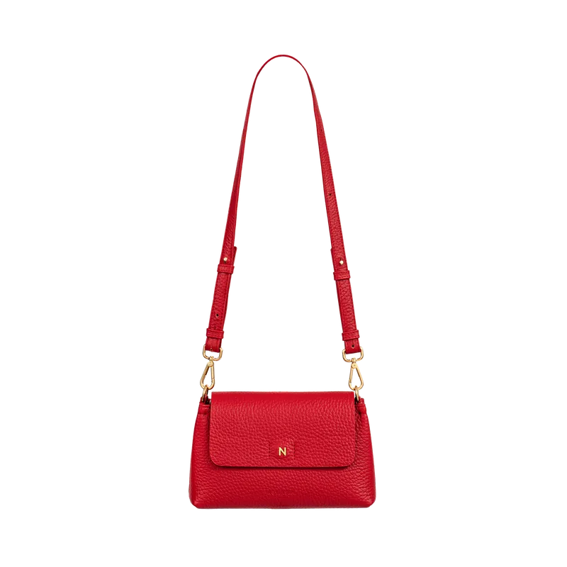 Mini Flap Bag Czerwona — NOVINSKA