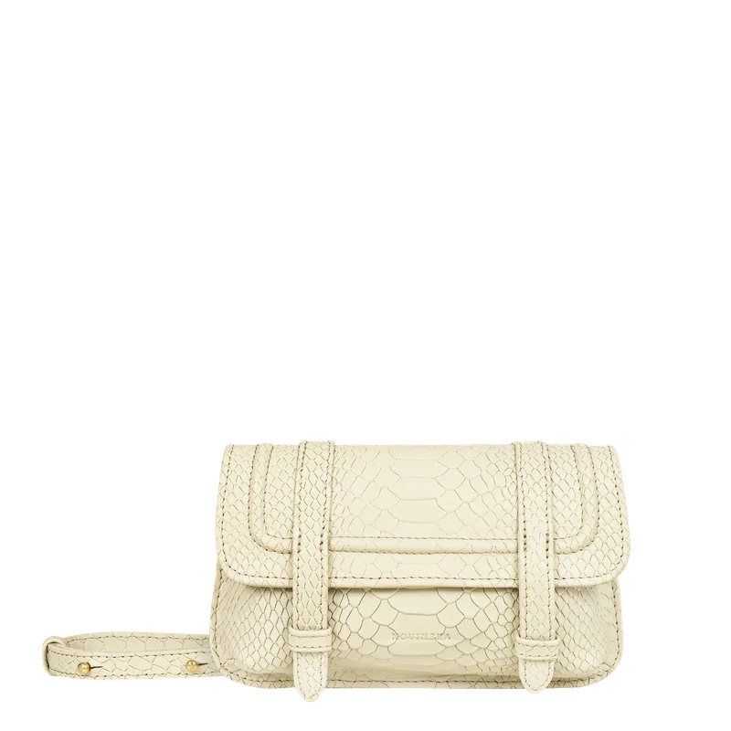 Belt Bag Pyton Ivory — NOVINSKA