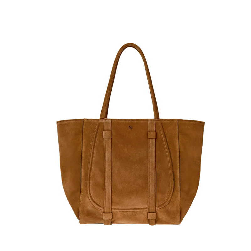 TOTE BAG DECOR Cognac — NOVINSKA
