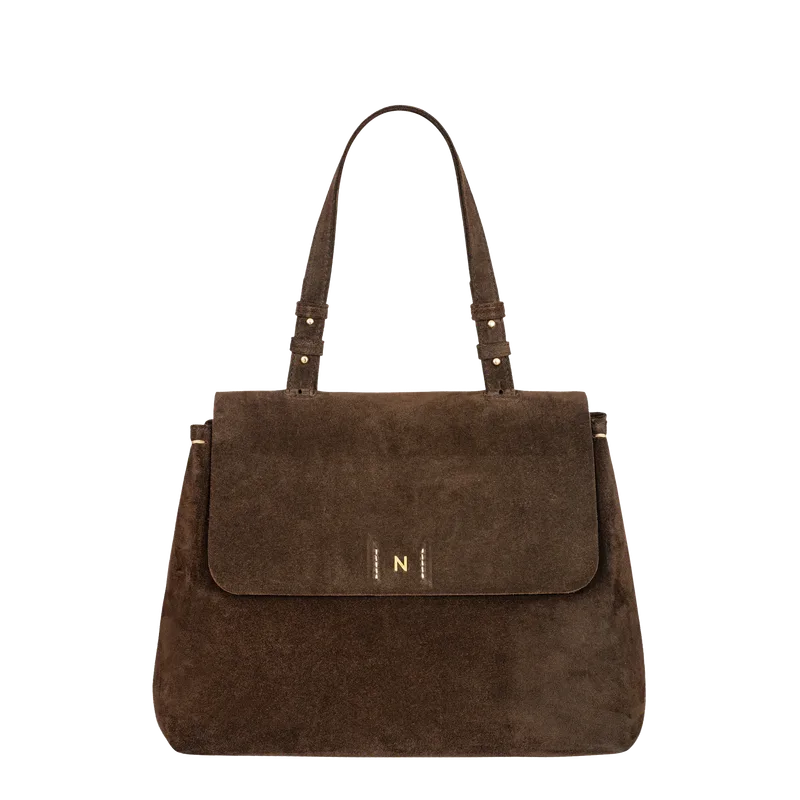 FLAP BAG Maxi Espresso — NOVINSKA