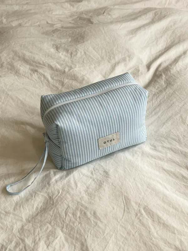 Mini Travel Bag – Blue Striped — OTUL