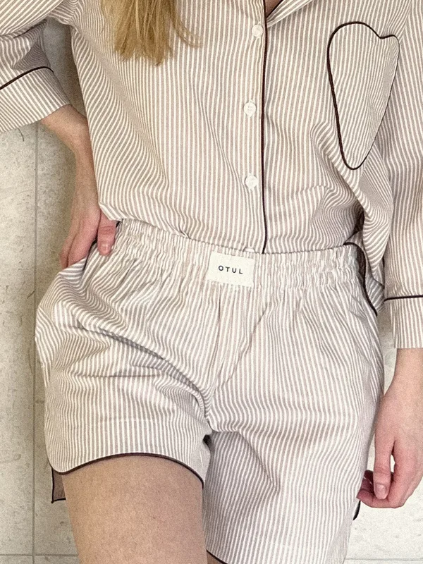 Szorty Beige Striped — OTUL