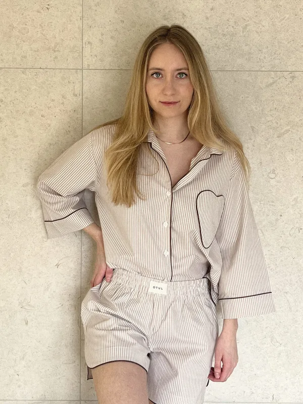 Koszula Juliette Beige Striped — OTUL