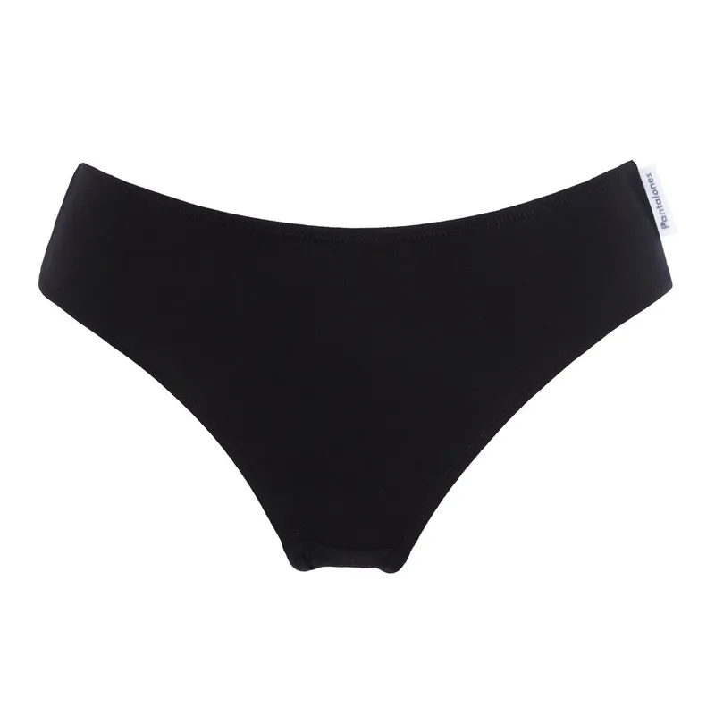 Figi BASIC Czarne z bawełny organicznej — Pantalones