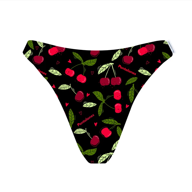 STRINGI Cherry z bawełny organicznej — Pantalones