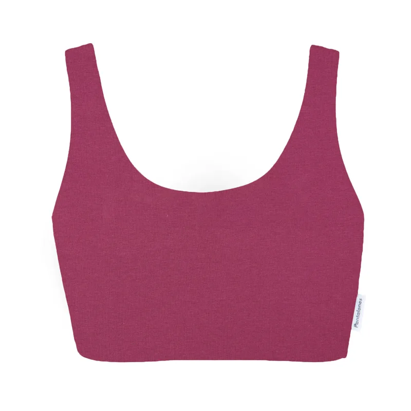 Top DREAMY Purple z bawełny organicznej — Pantalones