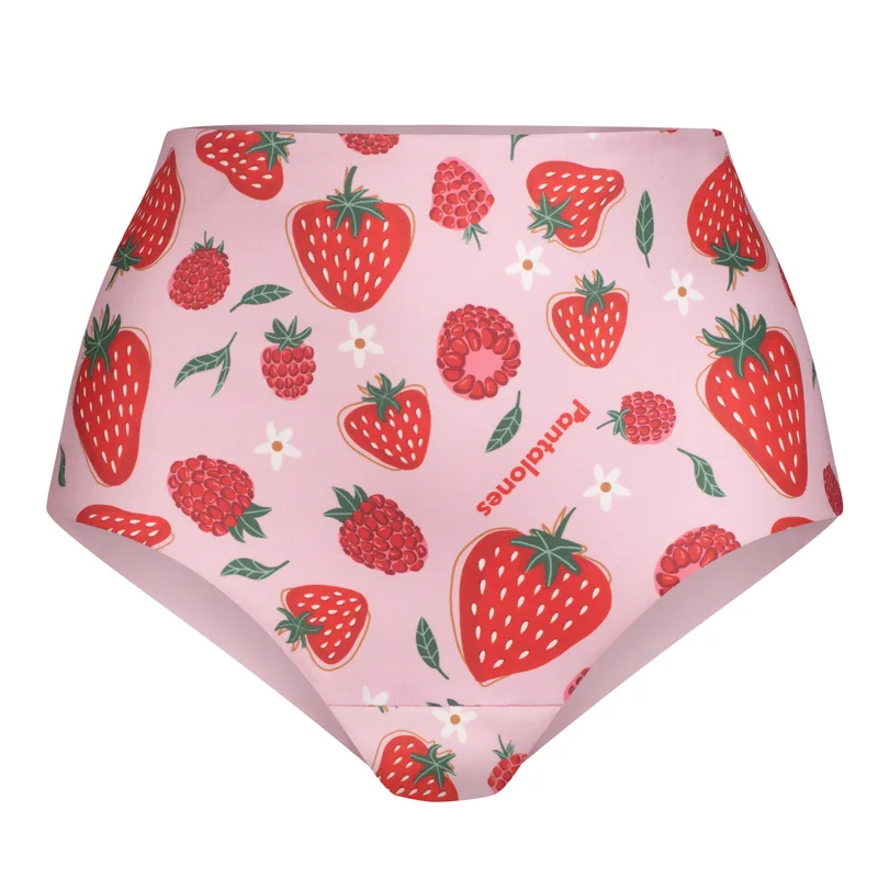 FIGI PANSY – 2in1 Dwustronny dół stroju kąpielowego Strawberry Pink — Pantalones