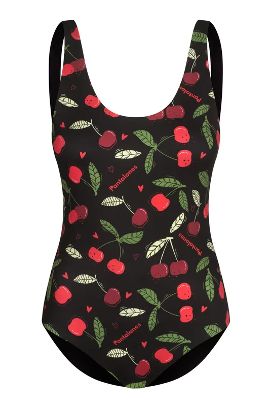 STRÓJ KĄPIELOWY REWAL – 2in1 Dwustronny Cherry Black — Pantalones