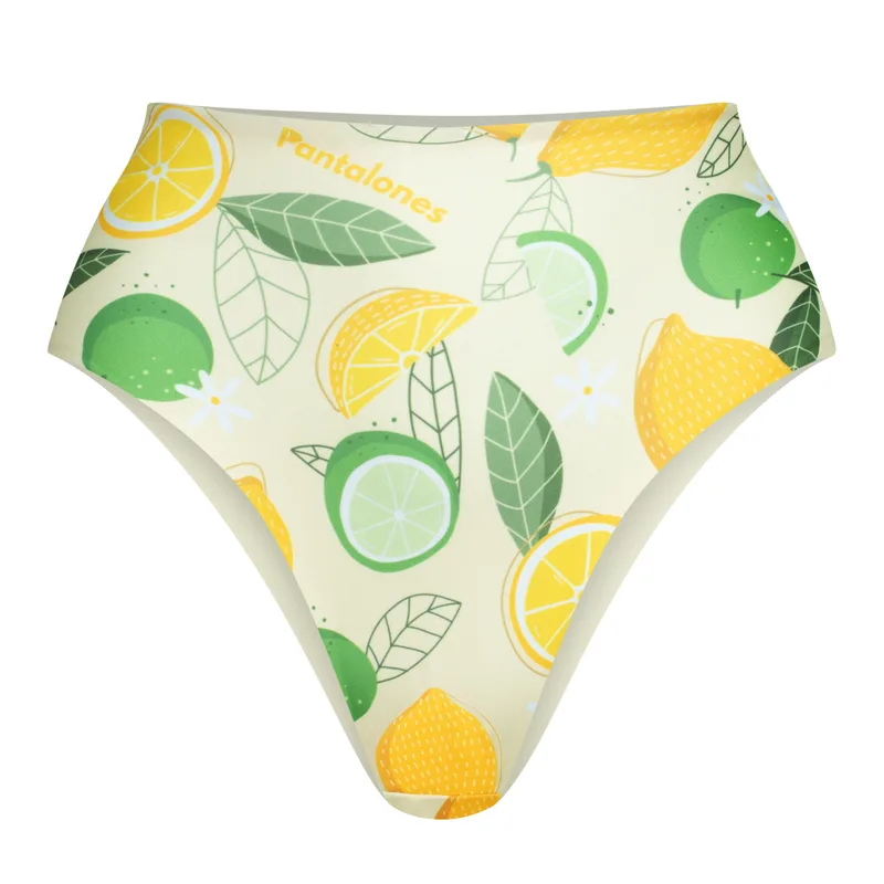 FIGI FLEXI – 2in1 Dwustronny dół stroju kąpielowego Limone Vanilla — Pantalones