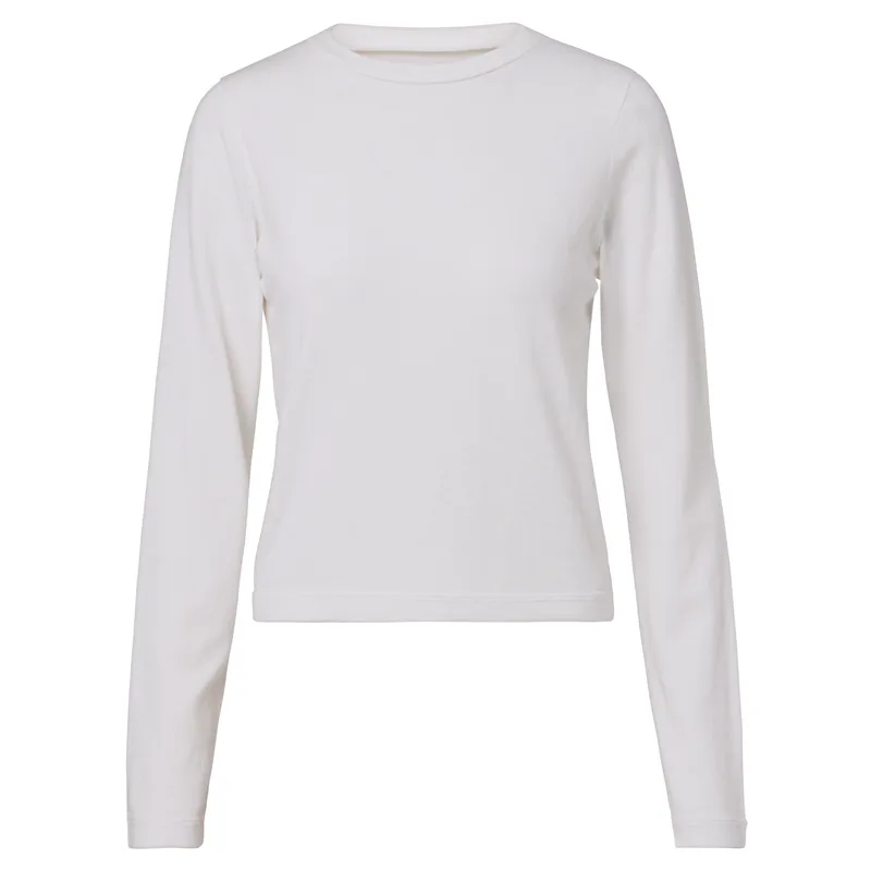 Longsleeve Ecru z bawełny organicznej — Pantalones
