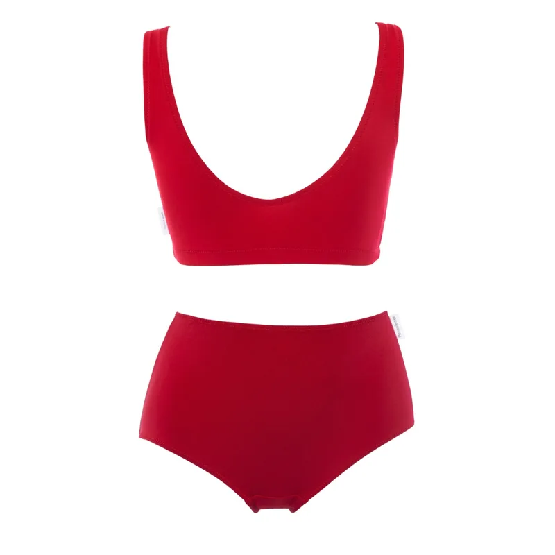 Zestaw Top FLIRTY & PANTALONY Chilli z bawełny organicznej — Pantalones