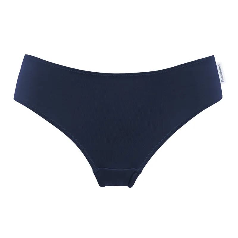 Figi BASIC Navy z bawełny organicznej — Pantalones