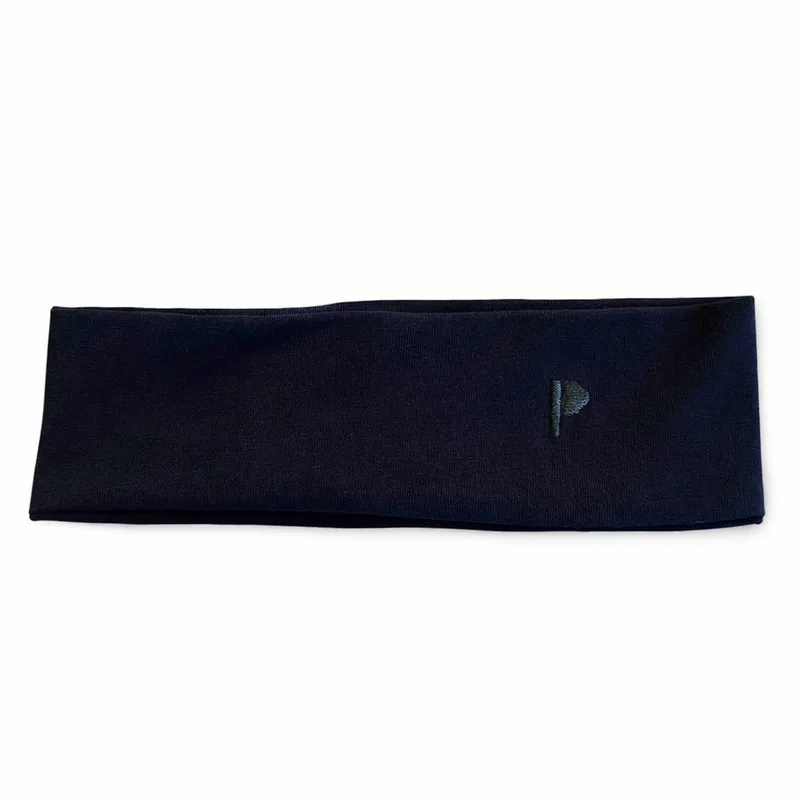 Opaska na włosy SPORTY Navy z bawełny organicznej — Pantalones