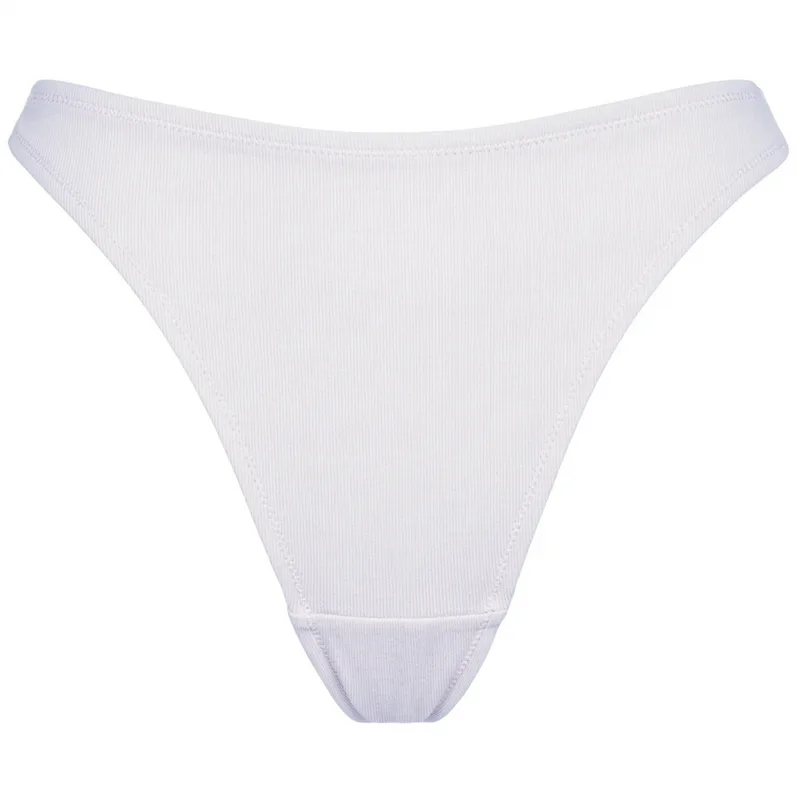STRINGI Ecru z bawełny organicznej — Pantalones