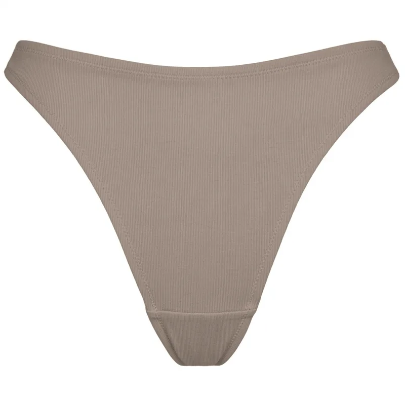 STRINGI Taupe z bawełny organicznej — Pantalones