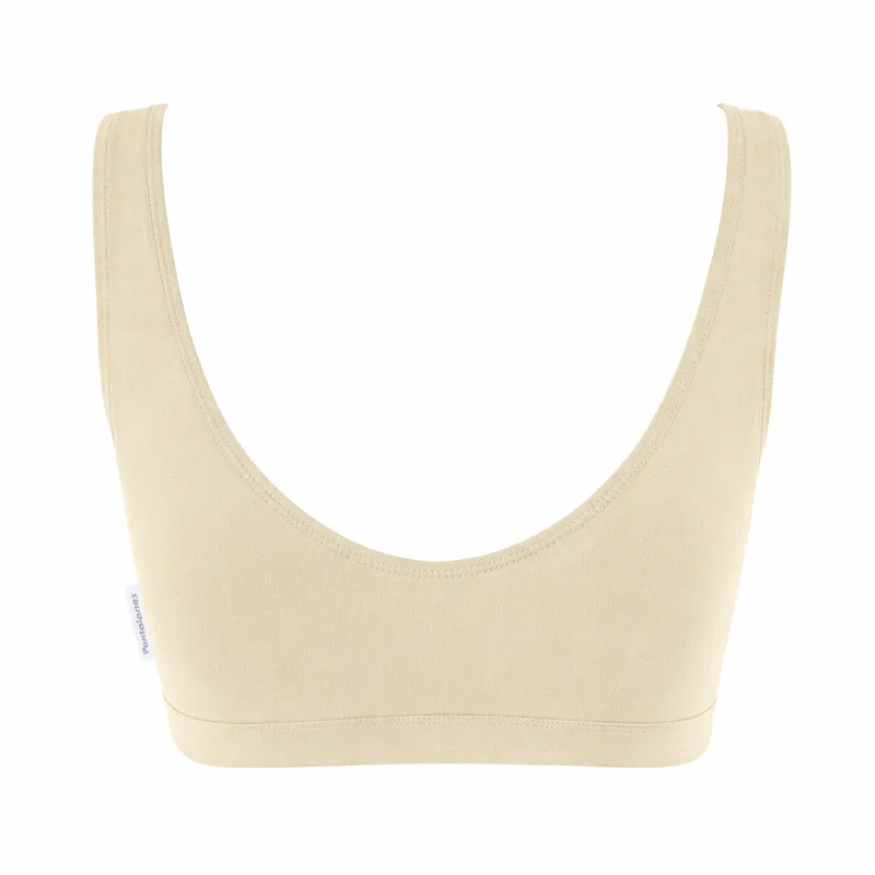 Top FLIRTY Sand z bawełny organicznej — Pantalones