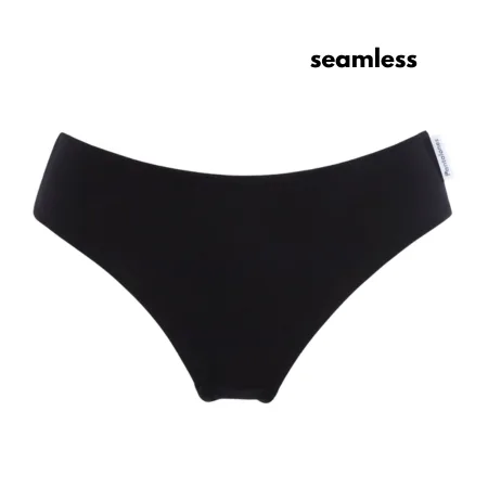 SEAMLESS BRAZYLIANY Czarne z bawełny organicznej — Pantalones