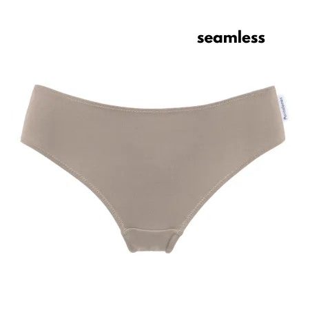 SEAMLESS BRAZYLIANY Taupe z bawełny organicznej — Pantalones