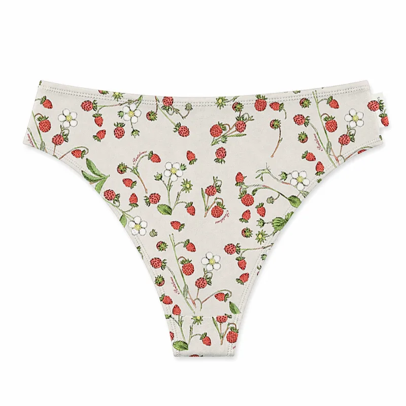 FIGI CHEEKY z bawełny organicznej POZIOMKI — Pantalones