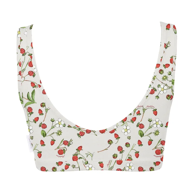 FLIRTY TOP z bawełny organicznej POZIOMKI — Pantalones