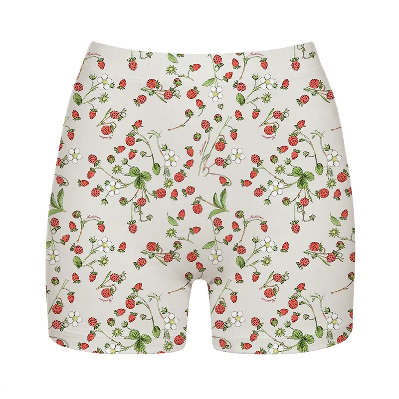 SZORTY COMFY z bawełny organicznej POZIOMKI — Pantalones