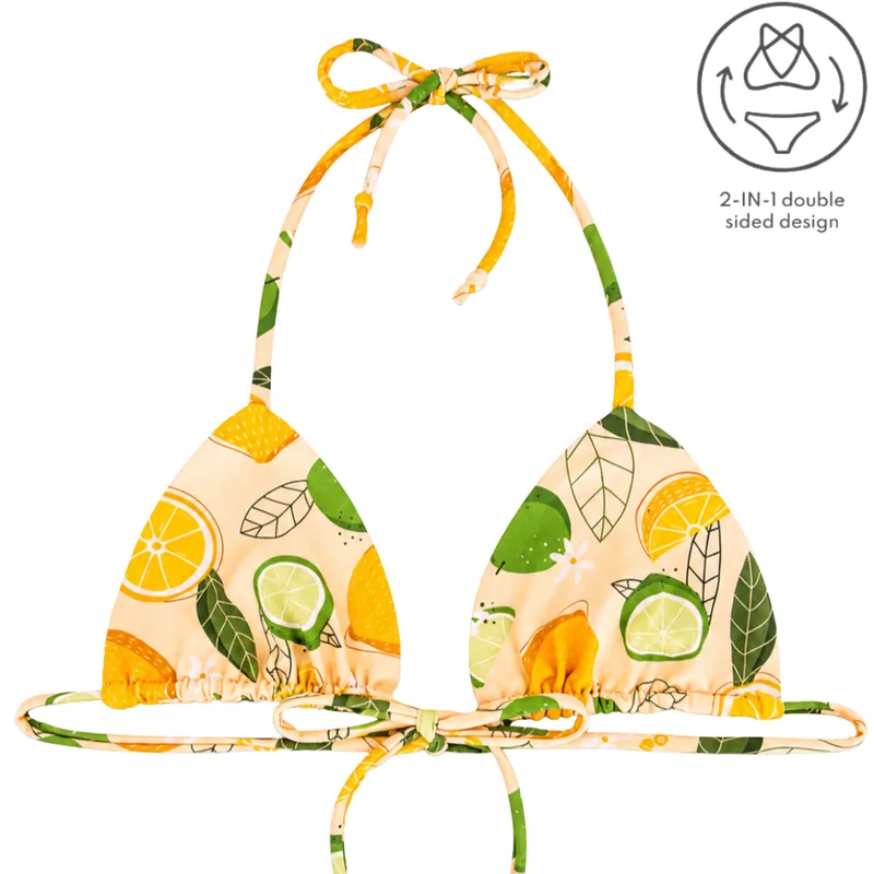 TRIANGLE 2in1 Limone Vanilla Góra stroju kąpielowego — Pantalones