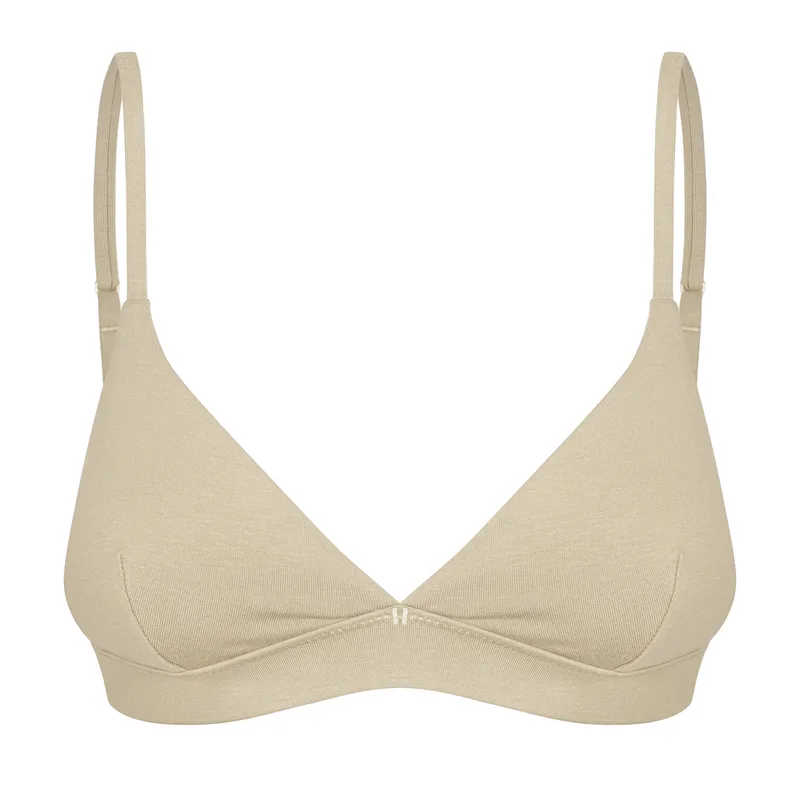 Biustonosz SOFTY ESSENTIAL Sand z bawełny organicznej — Pantalones