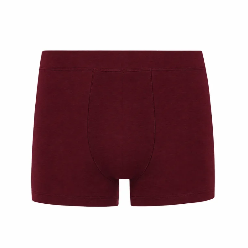 BOKSERKI MĘSKIE Burgund z bawełny organicznej — pantalones