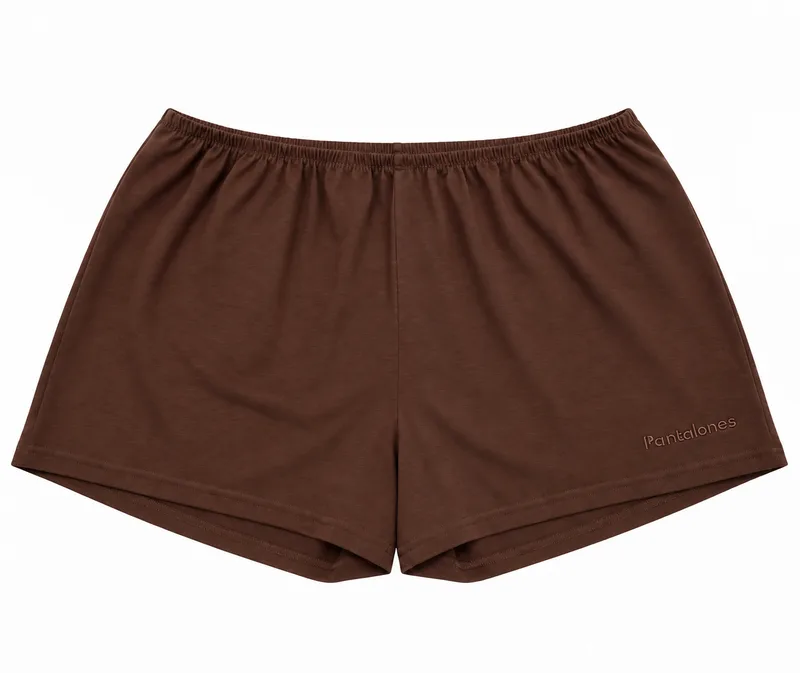 SZORTY SLEEPY Choco z bawełny organicznej — Pantalones