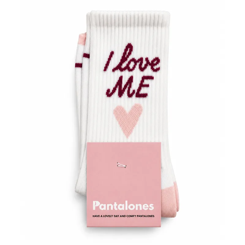 Skarpetki I LOVE ME z bawełny organicznej – bezuciskowe — Pantalones