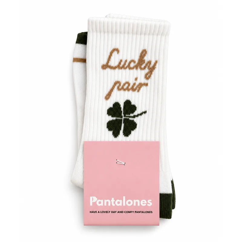 Skarpetki LUCKY PAIR z bawełny organicznej – bezuciskowe — Pantalones