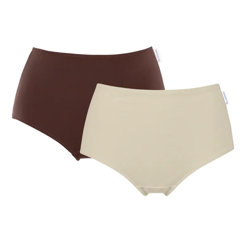 Dwupak PANTALONY Choco Sand z bawełny organicznej — Pantalones