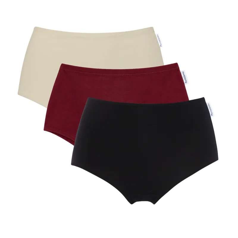 Zestaw 3x PANTALONY Burgund Sand Czarne — Pantalones
