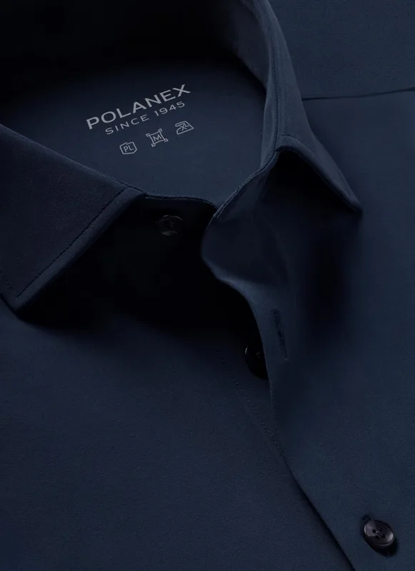 Granatowa koszula z linii Milion – bez prasowania — Polanex