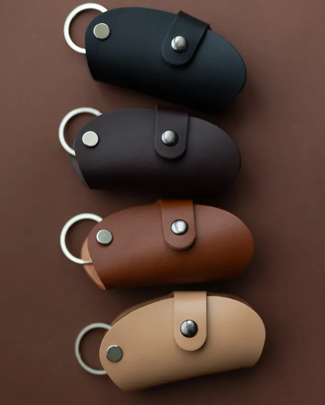 Skórzane etui na klucze — Poley Leather Design