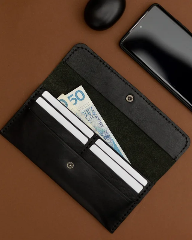 Portfel Long – Czarny — Poley Leather Design