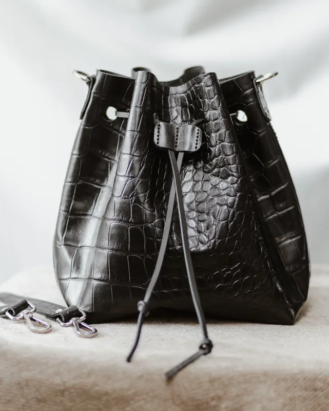 Torebka typu worek – Foggy — Poley Leather Design