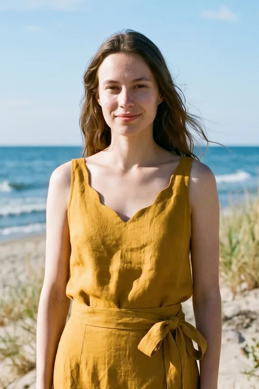 Top Olive – Curry Ramia — Poplin Warsaw
