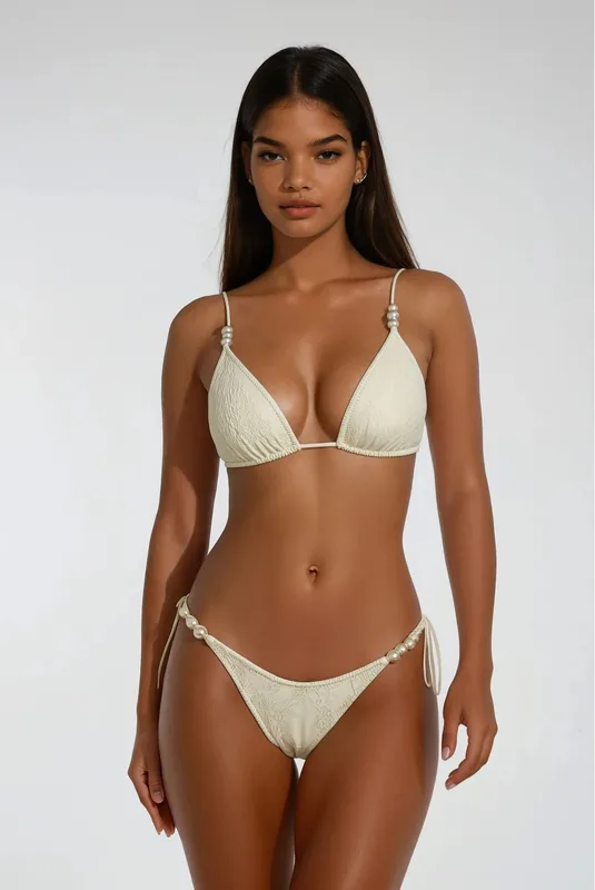 CREAM PEARLS GÓRA BIKINI — QSO