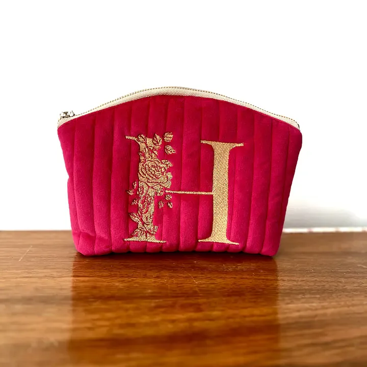 Kosmetyczka PIK malinowa „H” — RUDNIK