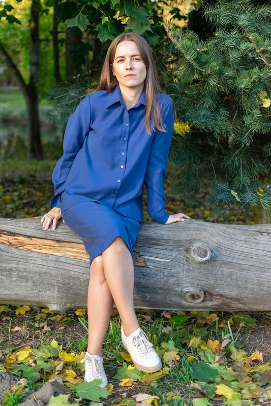 Koszula Gaja Azul — Skrojone