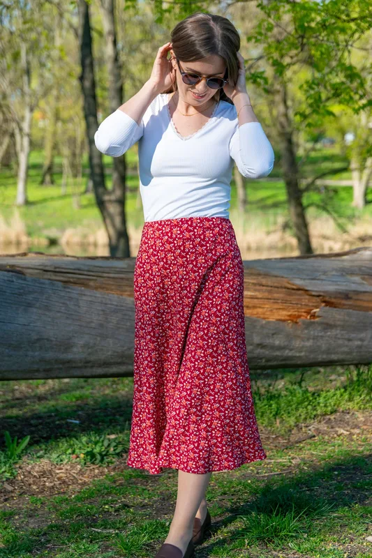Spódnica Midi Prado Amor — Skrojone