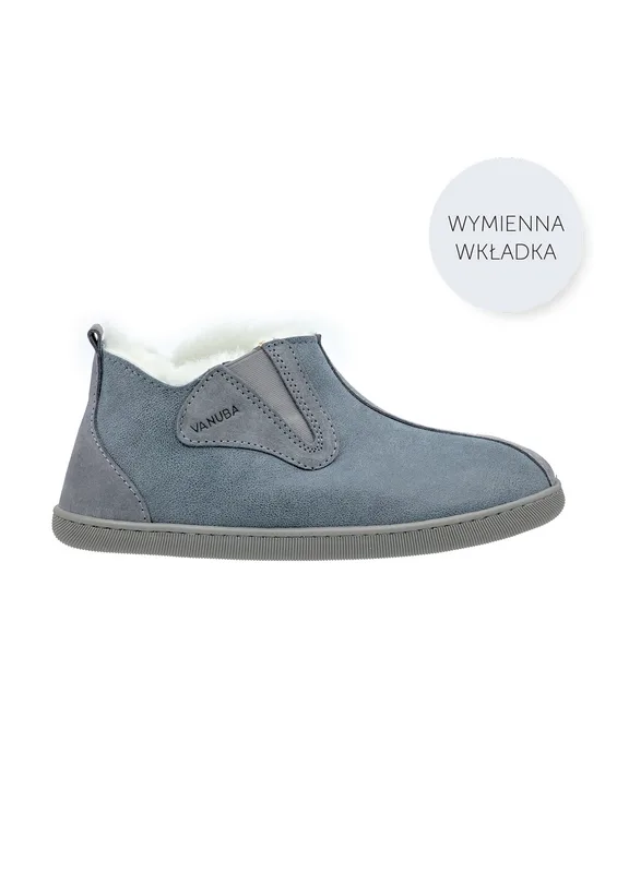 Kapcie damskie COLUMBIA popielato białe — VANUBA