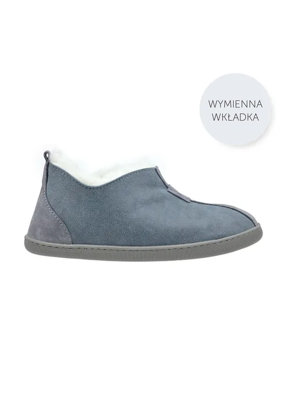 Kapcie damskie KALAHARI popielato białe — VANUBA