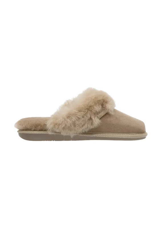 Kapcie damskie CASHMERE beżowe — VANUBA