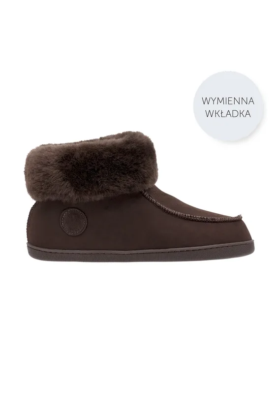 Kapcie męskie PEPPIN brązowe — VANUBA