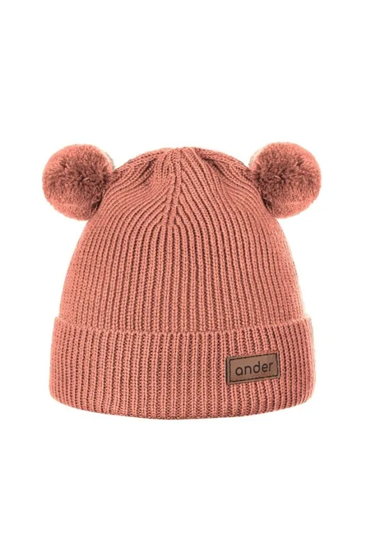 Czapka dziecięca 100% wełna merino TEDDY ALMOND — WANT