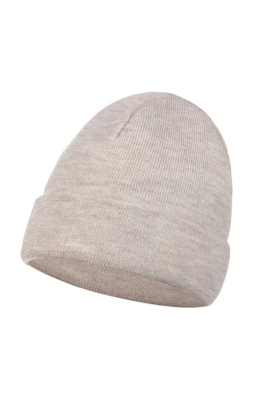 Czapka damska beanie z wełny merino 100% – NAOMI beżowy — WANT