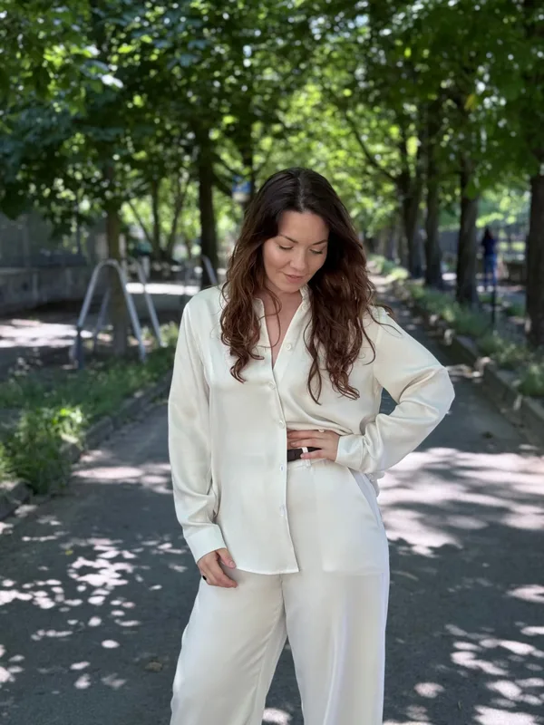 Koszula Mayfair Lily White — WILDA.ECO