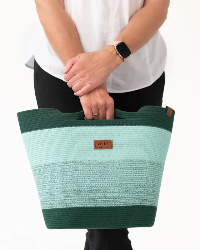 Paula Zielone ombre: zero waste — YOLO Bags by JO